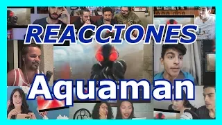 Reactions Mashup: Aquaman Trailer 1 SDCC 2018 | Spanish reactors