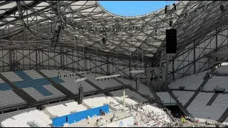 Marseille : le stade Vélodrome transformé pour la messe du pape