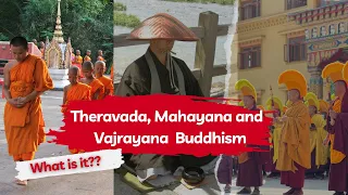 How the Three Major Branches of Buddhism Differs ? : Theravada , Mahayana and Vajrayana Buddhism