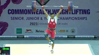 2023 commonwealth weightlifting championship India 🇮🇳 Men-81kg all attempted