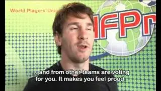 Messi casts first vote FIFA FIFPro World XI 2010