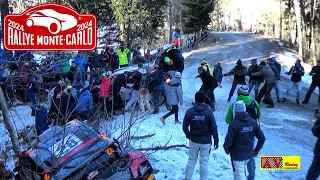 WRC Rallye Monte-Carlo 2024 | CRASHES, MISTAKES & CRAZY SPECTATORS 💪🏼| A.V.Racing #rally #wrc #crash