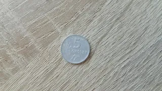 Обзор Монеты5 Грош ( Groszy )  Польши !