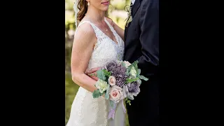 8 9'' Pastel Purple Rounded Bridal Bouquet Wedding Bouquets Artificial Flowers