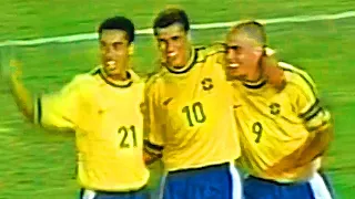 (3 R's) RONALDO, RIVALDO & RONALDINHO Playing for the first time together! - Highlights 1999