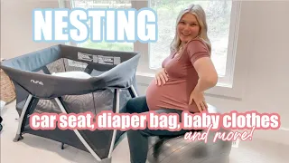 *NESTING* FOR BABY #3! // car seat, nursery, diaper bag, baby laundry, deep clean // Rachel K