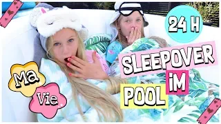 24 STUNDEN IM POOL BFF SLEEPOVER CHALLENGE | MaVie Noelle Family