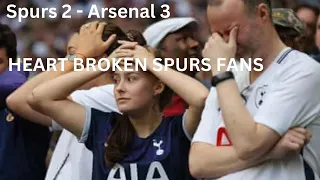 TOTTENHAM FANS REACT AFTER NORTH LONDON DERBY| SPURS 2 - 3 ARSENAL