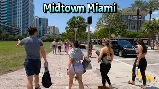 Midtown Miami. Walking Tour. May 2023. (4k 60 fps)