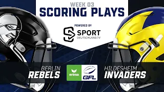 Berlin Rebels vs. Hildesheim Invaders| Highlights - ERIMA GFL, 3. Spieltag | SDTV