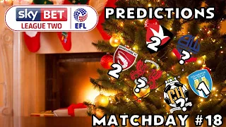 2020-2021 EFL LEAGUE TWO ⚽ MATCHDAY 18 PREDICTIONS