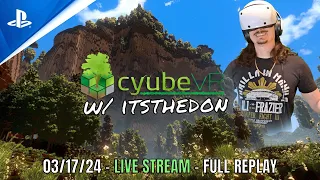 VR Minecraft First Impressions LIVE!!! - 03.17.23- PSVR2 - CyubeVR Gameplay