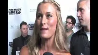 Sadie Katz CAGE OF GLORY Interview on the Red Carpet Premiere