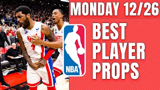 BEST PRIZEPICKS NBA PLAYER PROPS FOR MONDAY 12/26! (3-0 Run)