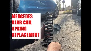 Mercedes rear coil spring replacement ..most models similar