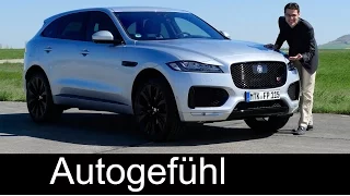 Jaguar F-PACE S FULL REVIEW test driven 3.0 & 2.0d all-new SUV neu