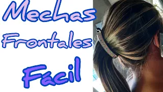 mechas frontales/  mechas con papel aluminio