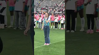 Tirzah sings National Anthem at Wave game once again!