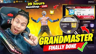 29 Hours Nonstop Live 😱 Last Match for Grandmaster 🔥 Tonde Gamer - Free Fire Max