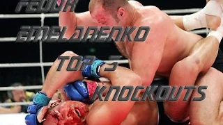 Фёдор  Емельяненко топ 3 нокаута. Fedor  Emeljanenko top 3 knockouts