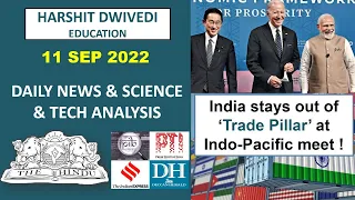 11th September 2022 - The Hindu Editorial Analysis+Sunday Science & Tech Analysis by Harshit Dwivedi