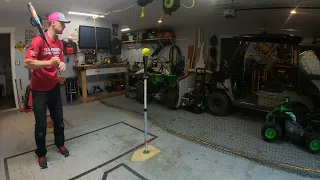 Batting cage in Garage DIY