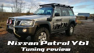 Nissan Patrol Y61 Off-Road tuning review/ Подготовка машины к бездорожью.