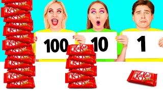 100 Schichten Nahrung Challenge | Lustige Situationen von BooBoom Challenge