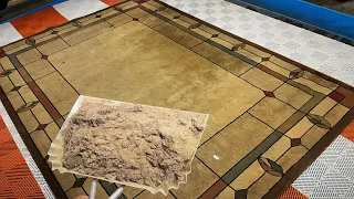 Look at how much DIRT comes out this rug!