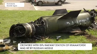 Crowded with IDPs railway station of Kramatorsk was hit by Russian missile. Many dead and wounded