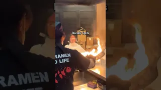 freezing for 2.1 HOURS in line for FIRE ramen in japan… 🥶🔥