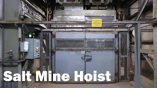 Ride on a Salt Mine Hoist 650 feet underground and Machine Room Visit. Elevator to the underworld