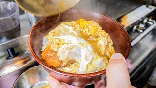 超絕炸豬排丼！ 驚異的點單量！職人以高超廚藝完美對應｜Amazing Skill! Super Speed Egg Rice Bowl Cooking