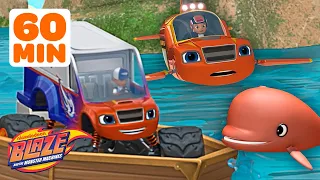 Blaze's Summer Adventures and Rescues! 🚗☀️ | 60 Minutes | Blaze and the Monster Machines