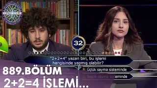 2+2=4 yazan biri, bu işlemi hangisinde yapmış olabilir? - Kim Milyoner Olmak İster? 889. Bölüm