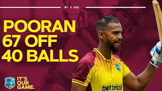 Match-Winning Innings! | Nicholas Pooran Hits 67 (including 4 SIXES) | West Indies v India 2nd T20I
