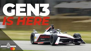 New Gen3 Formula E car makes world debut at Goodwood | Festival of Speed