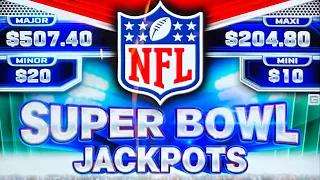 🛑 LIVE FIRST LOOK! NEW NFL Super Bowl Jackpots Slot Machine with @DGProduction777 at Yaamava Casino!