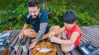 AO LADO DO BARCO AFUNDADO ME DEI BEM - Fritando com toda família