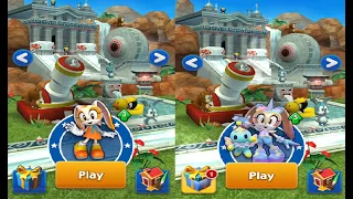 SONIC DASH - CREAM NEW CHARACTER UNLOCKED AND FULLY UPGRADED - GAMEPLAY UNICORN CREAM VS CREAM SONIC