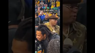 E40 refuses to shake Jay Z Hand at Warriors Celtics Game | NBA FINALS