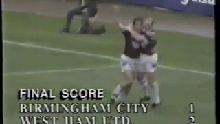 Birmingham City v West Ham United, 03 April 1993