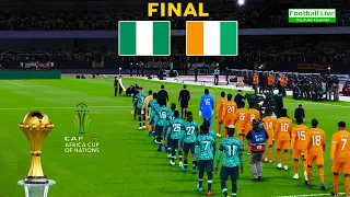 NIGERIA vs CÔTE D'IVOIRE - FINAL - African Cup of Nations 2023 | Full Match | Osimhen vs Haller |PES