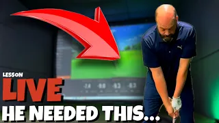 Unlocking A Golfers Swing After Years Of Bad Golf | Live Golf Lesson