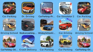 Car Parking, Dr Driving, Car Parking Pro Driver, Car Simulator 2, Driving School, Real Car Parking