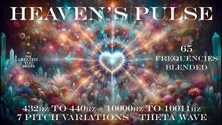 Transcendent! Unveil 65 Frequencies +7 Pitch Alters +Theta Waves (432H to 440Hz, 10000Hz to 10011Hz)
