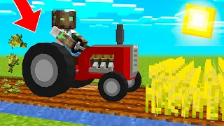 NOS CONVERTIMOS EN GRANJEROS en MINECRAFT 😂🚜 MINECRAFT ALEATORIO