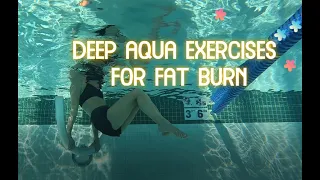 Most effective DEEP-WATER EXERCISES for fast fat burn. Quick list.