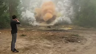 50lbs Tannerite from way too close