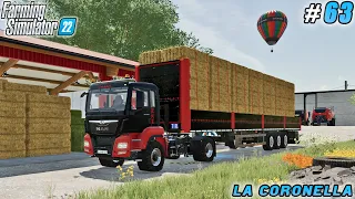 Straw Bale Stocking in Warehouse, Selling and Transporting Goods | La Coronella Farm | FS 22 | #63